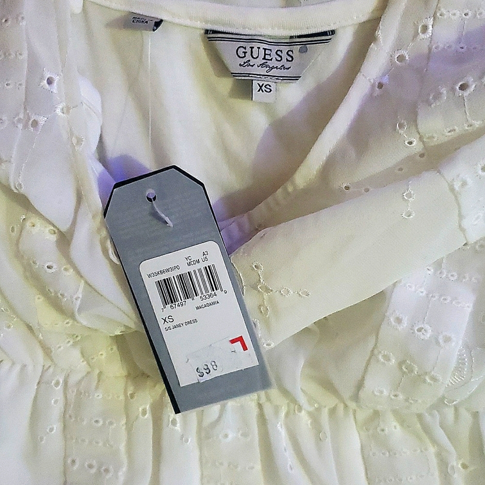 xS Guess white mess sun/day dress - Picture 5 of 6